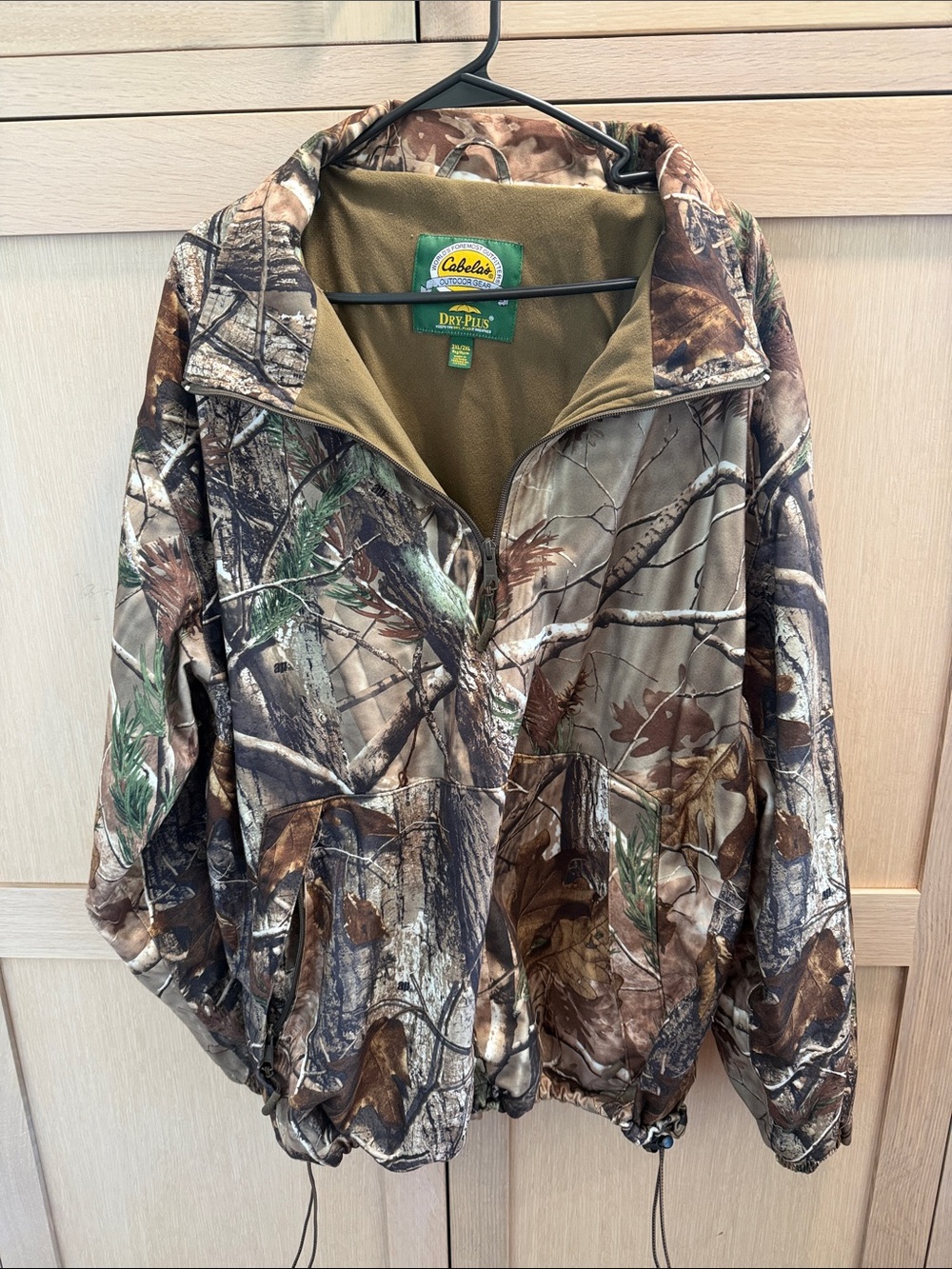 Cabela's Realtree-Style Camo Zip Jacket - Brown/Green